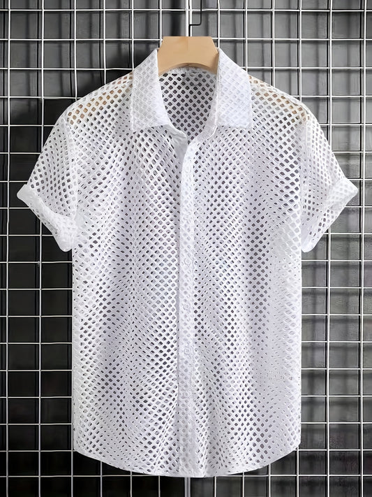 Hollow out shirt  (White)