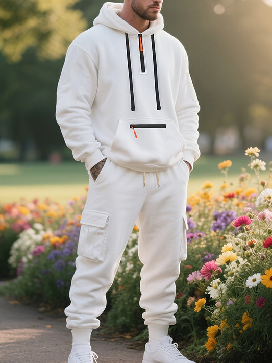 Zipper tracksuit for winter (white)