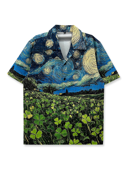 Clover field Hawaiian shirt