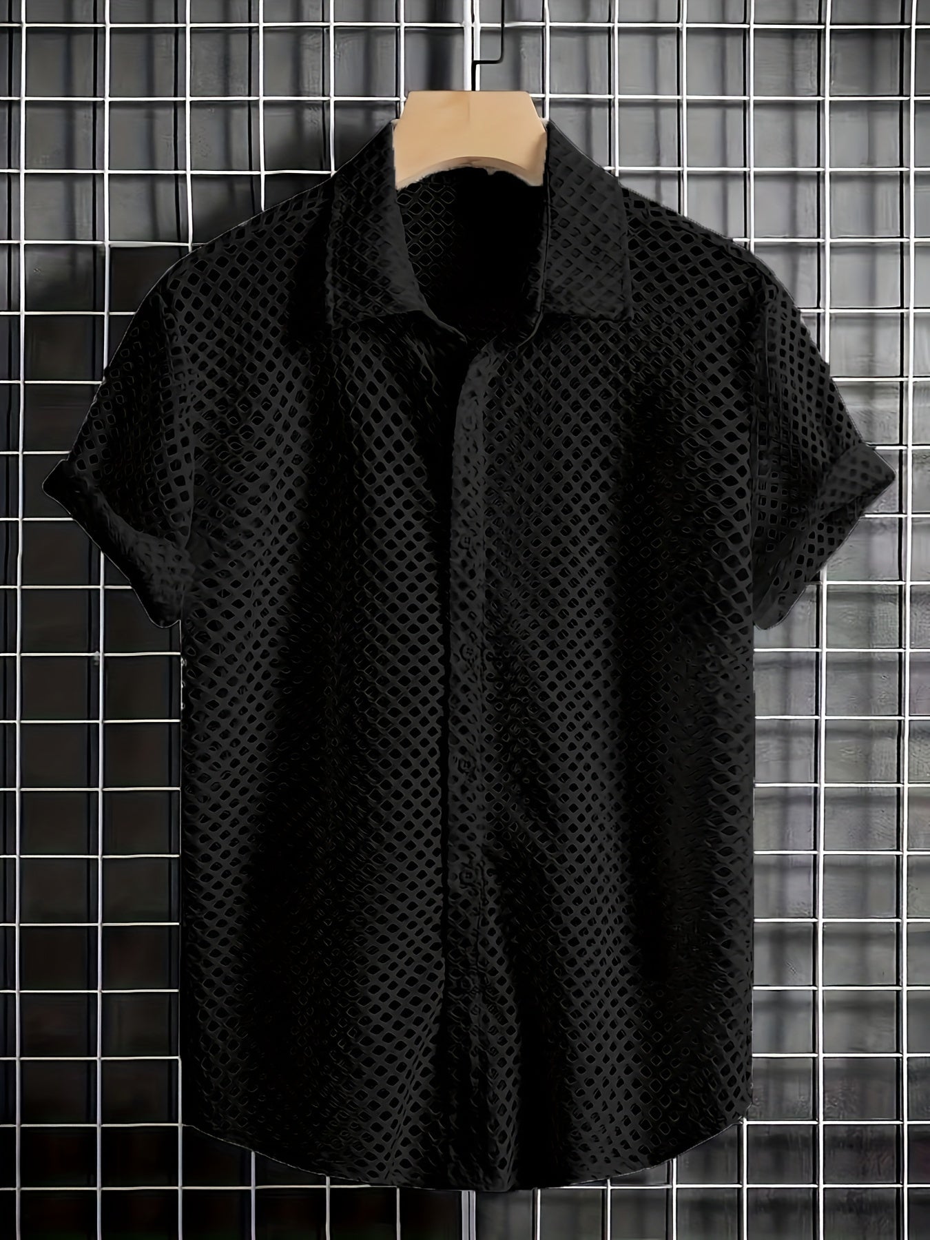 Hollow out shirt  (Black)