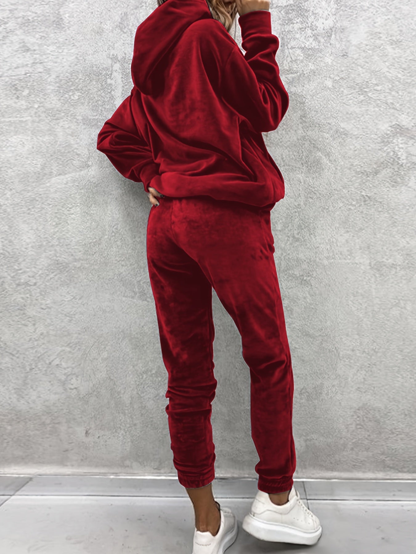 Kangaroo Pocket Hooded set (Red)