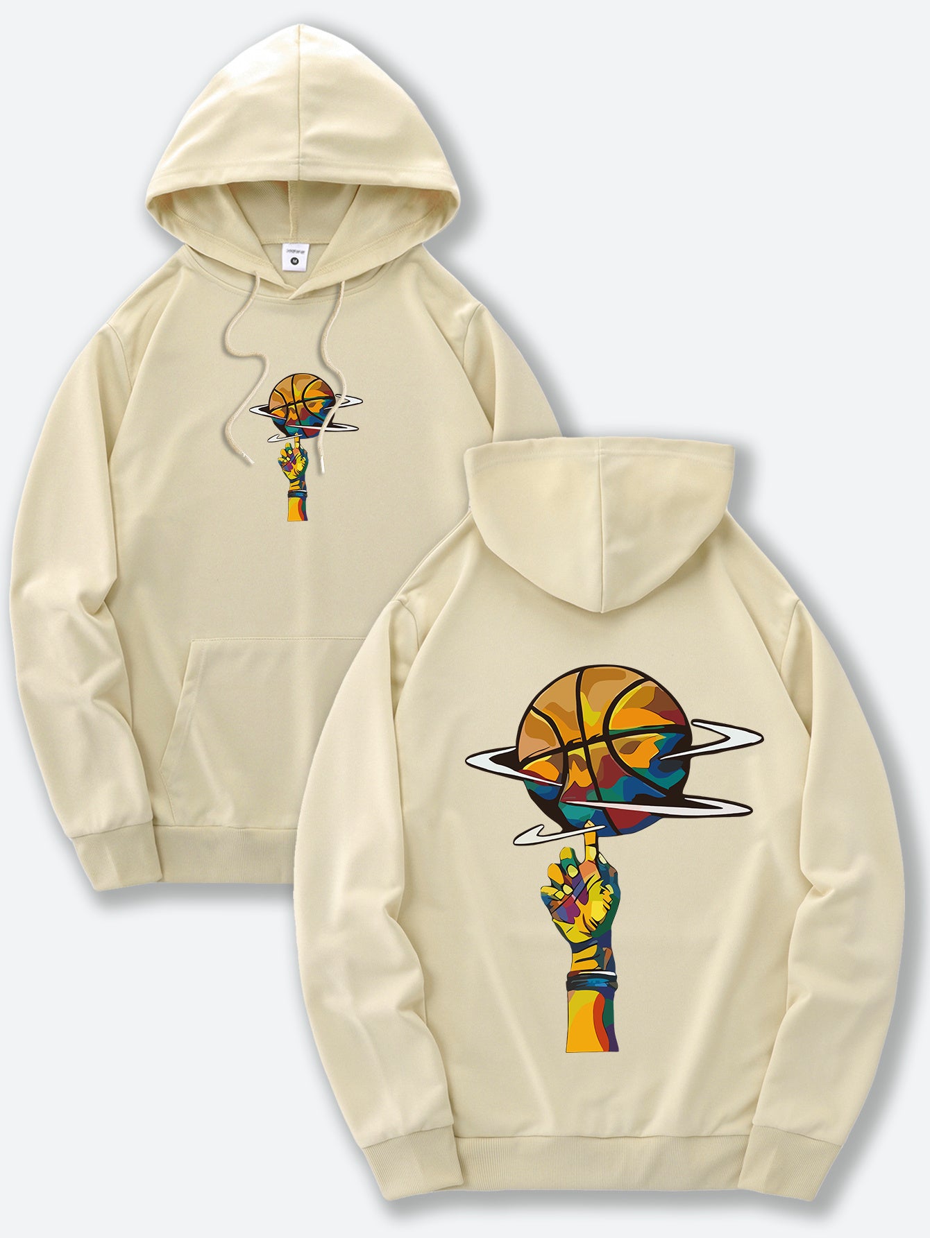 Basketball hoodie for men & women (Apricot)