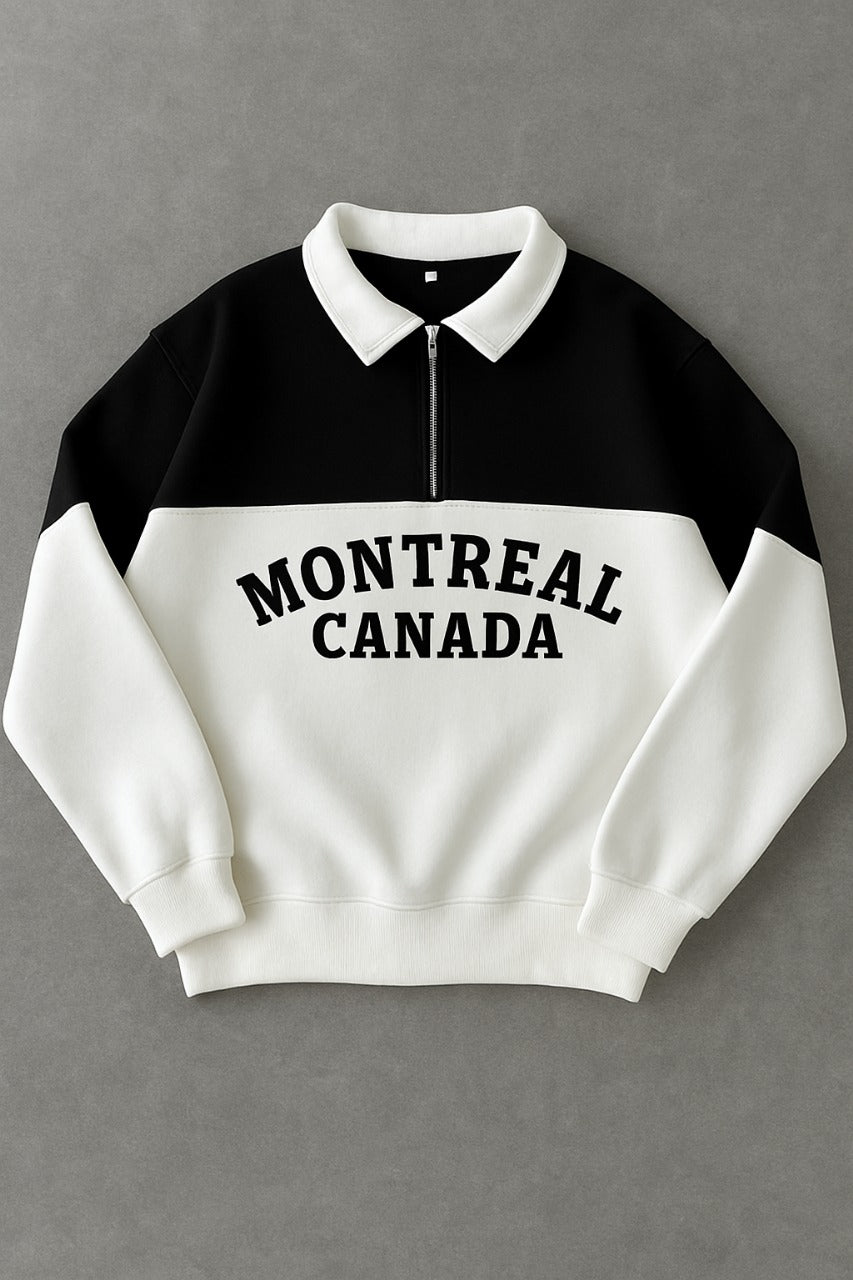 Montreal Canada sweatshirt (Black and White)