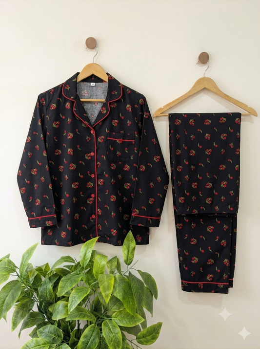 Elite Lounge Pajama Set (Black)