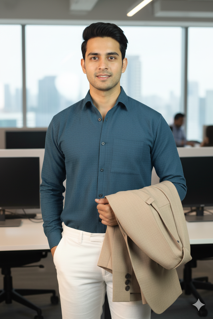 Muslin Long sleeves shirt- zinc